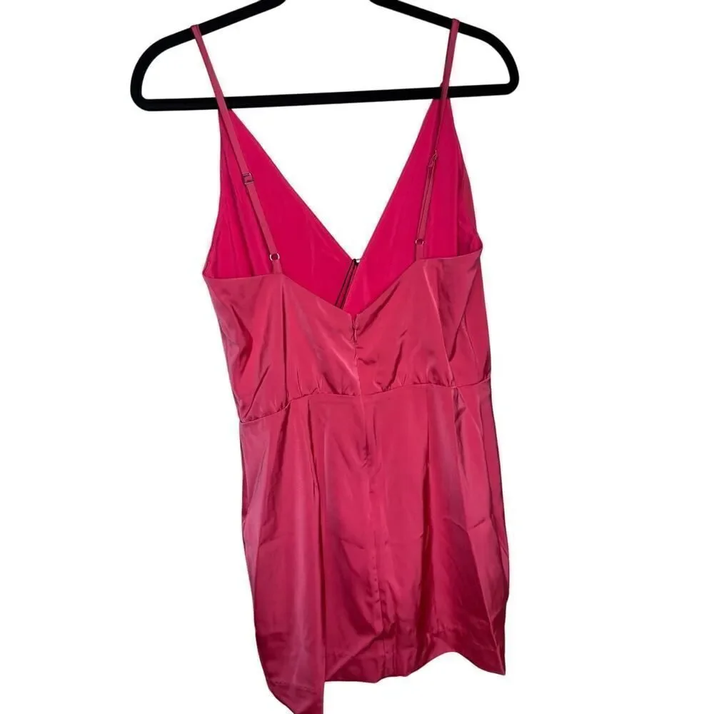 NBD Cathryn Mini Dress Hot Pink Straps Sleeveless Revolve NWT Sz. S